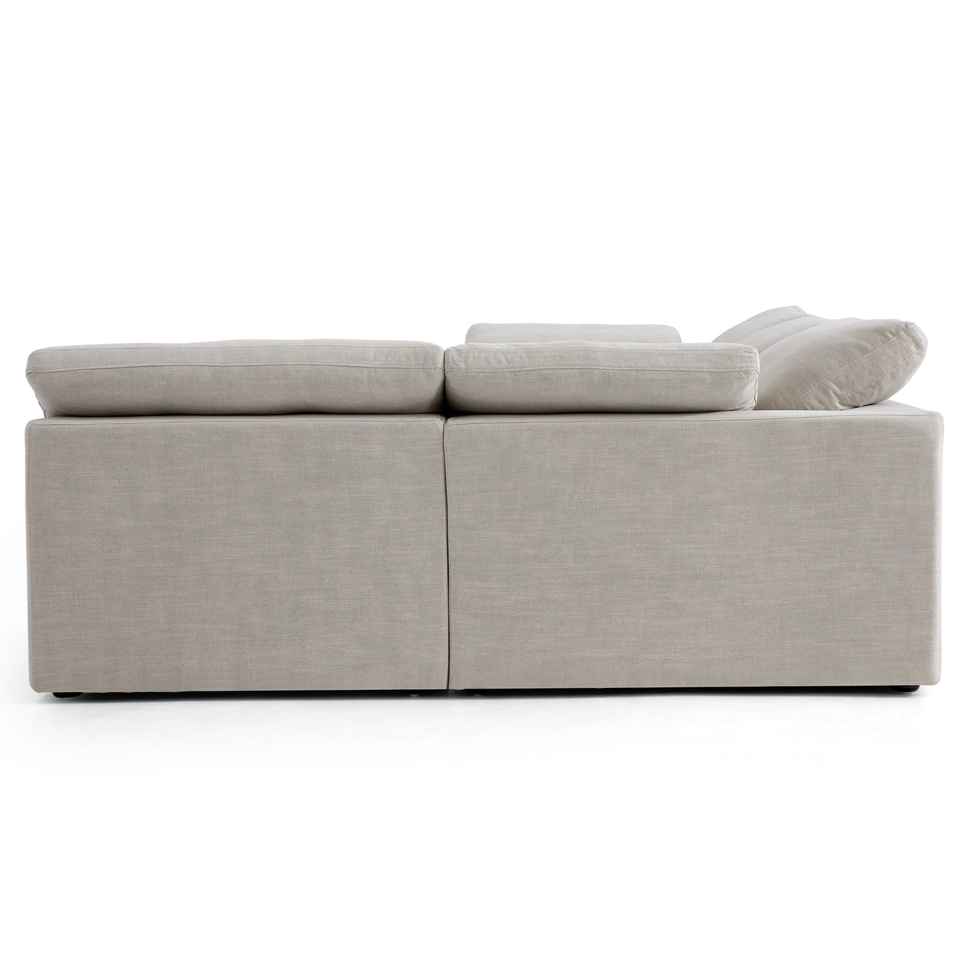 Tender Wabi Sabi U Shaped Sectional with Open Ends-Sand