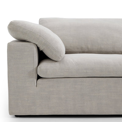 Tender Wabi Sabi Sand U Shaped Sectional with Open Ends-Sand