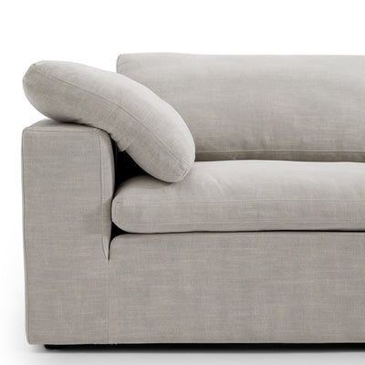 Tender Wabi Sabi U Shaped Sectional with Open Ends-Sand