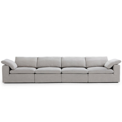 Tender Wabi Sabi Beige Sofa-Light Gray-165.4"