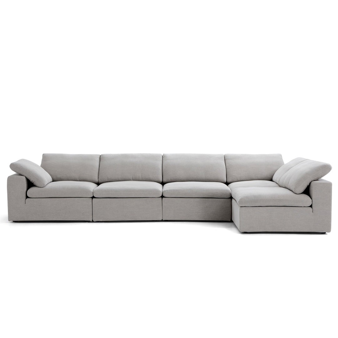 Tender Wabi-Sabi Gray L-Shaped Sectional – SOKA HOME