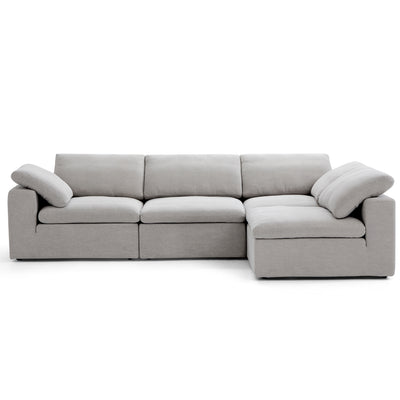 Tender Wabi Sabi Gray L Shaped Sectional-hidden