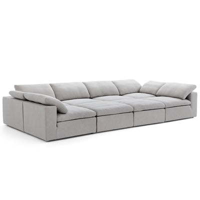 Tender Wabi Sabi Beige Sofa Bed-Gray-165.4"