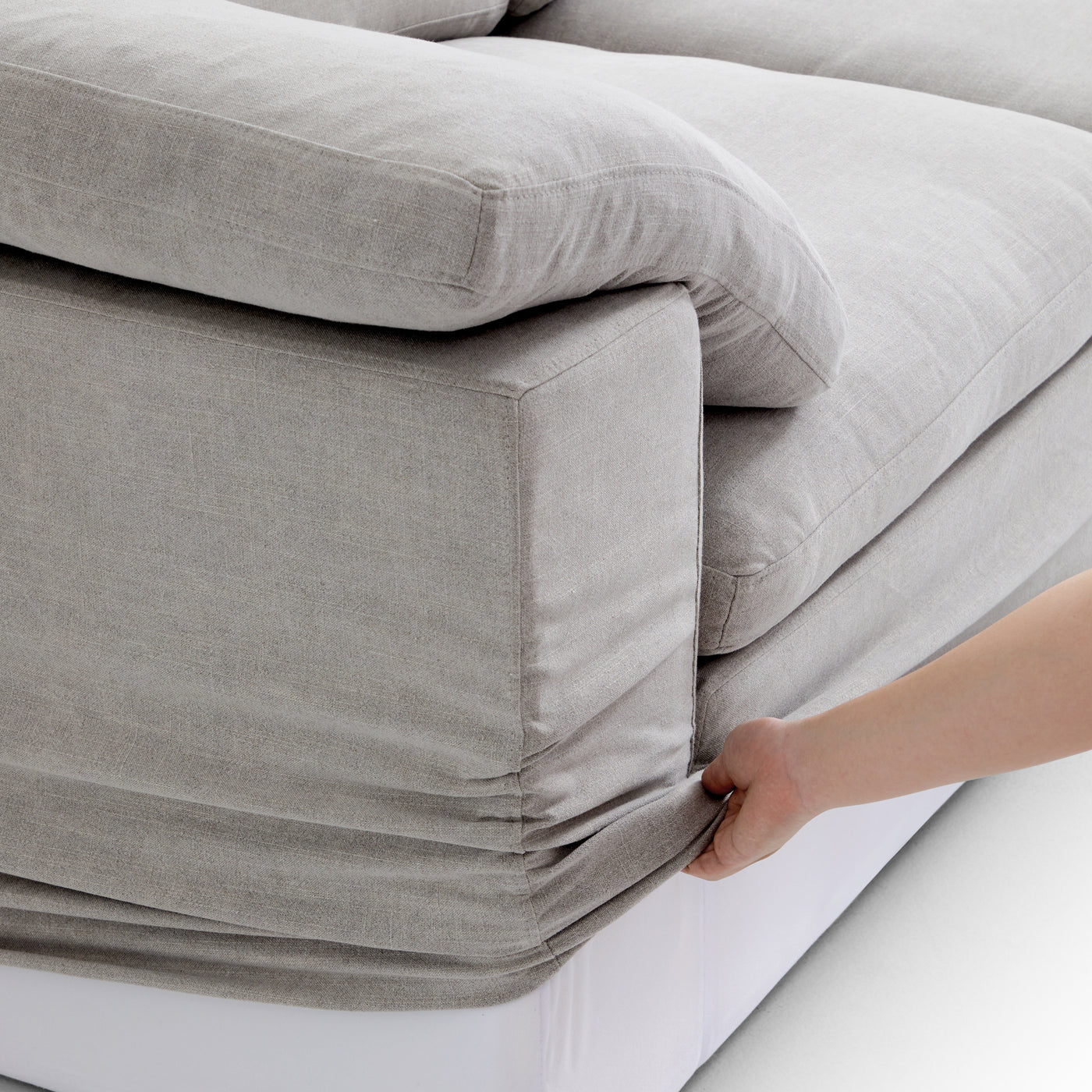Tender Wabi Sabi Beige Sofa Bed-Light Gray