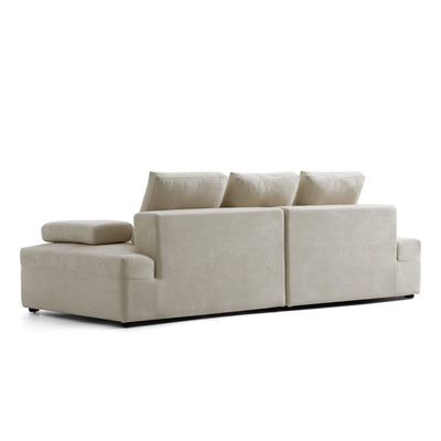 Composition Wabi Sabi Beige Sofa-Beige