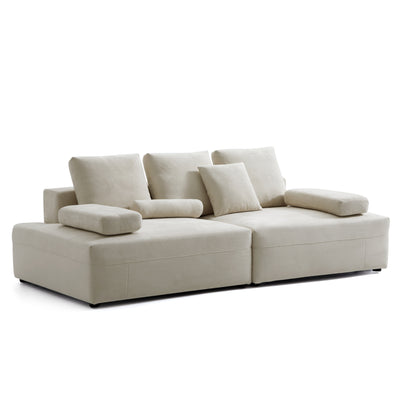 Composition Wabi Sabi Beige Sofa-Beige