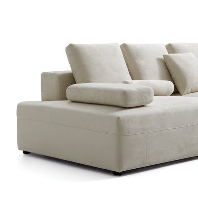 Composition Wabi Sabi Beige Sofa-Beige