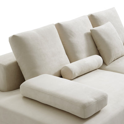 Composition Wabi Sabi Beige Sofa-Beige