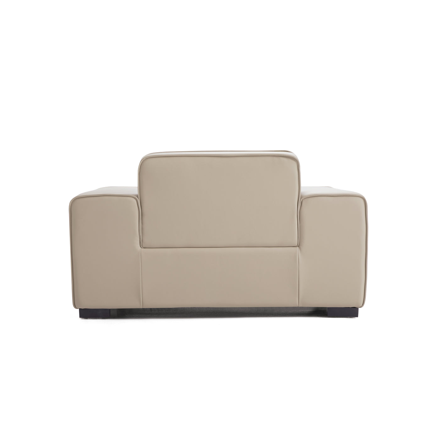 Domus Modular Beige Leather Armchair-Beige