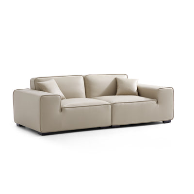 Domus Modular Dark Gray Leather Sofa-hidden