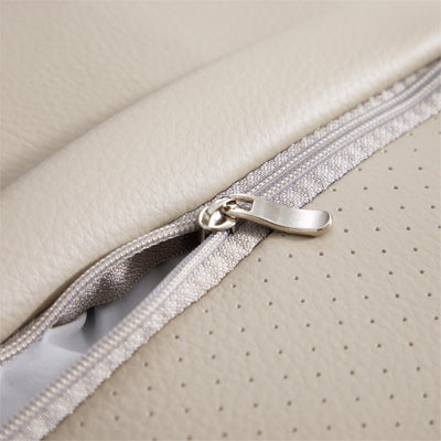 Domus Modular Khaki Leather Armchair-Beige