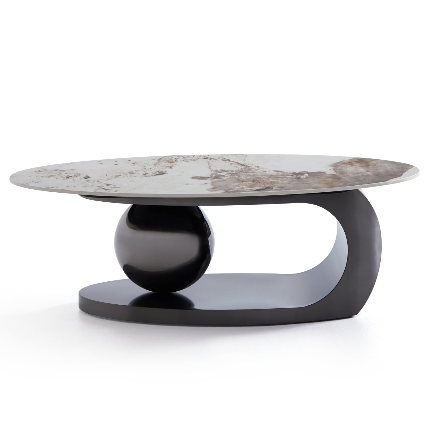 Orbital Glossy Slate Coffee Table