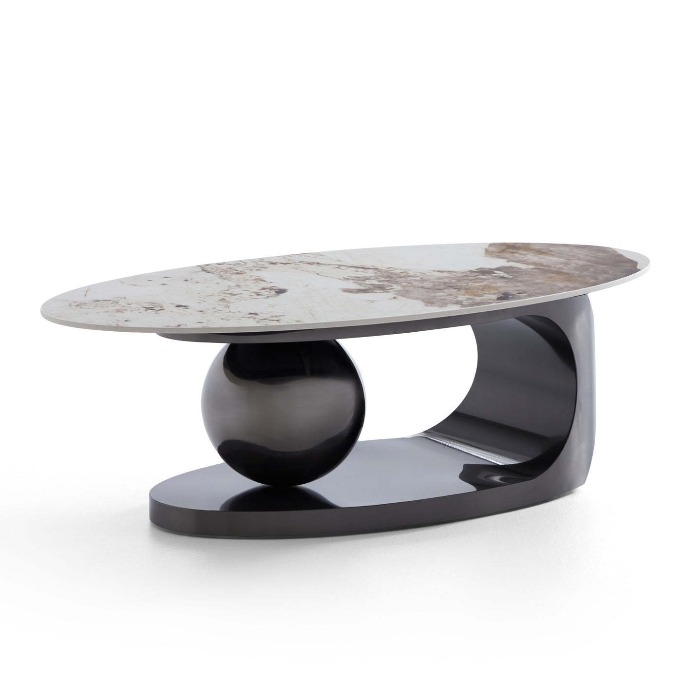 Orbital Glossy Slate Coffee Table