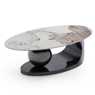 Orbital Glossy Slate Coffee Table