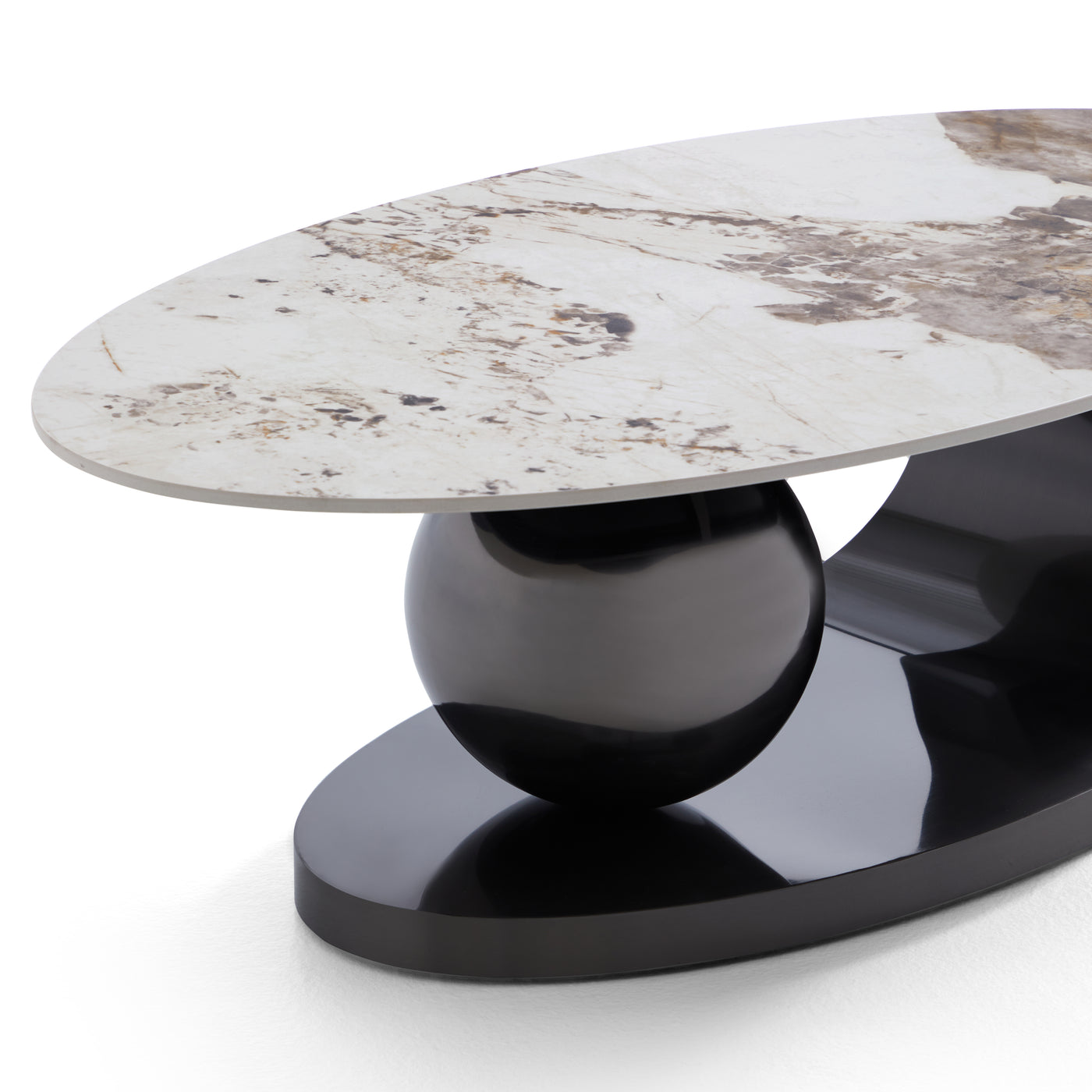 Orbital Glossy Slate Coffee Table