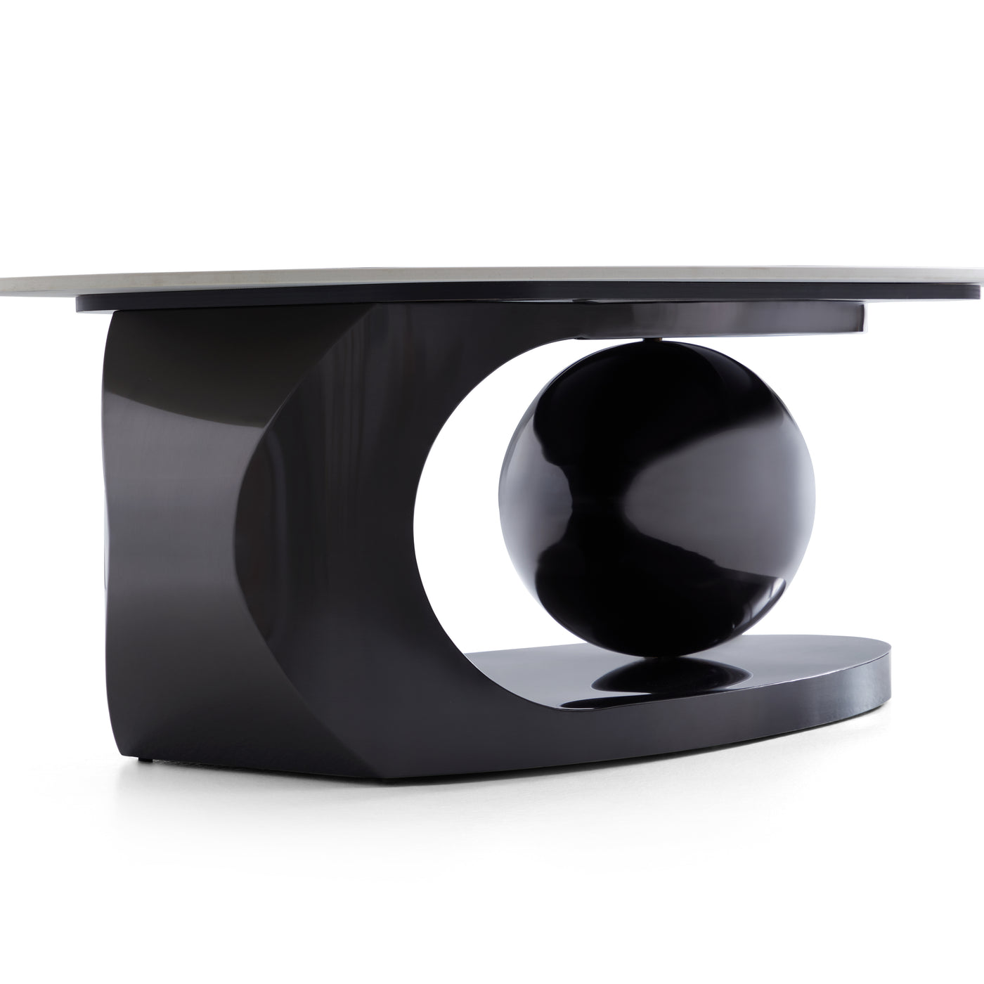 Orbital Glossy Slate Coffee Table