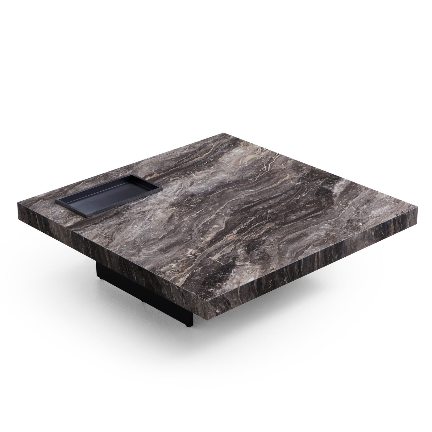 Dark Veined Square Coffee Table