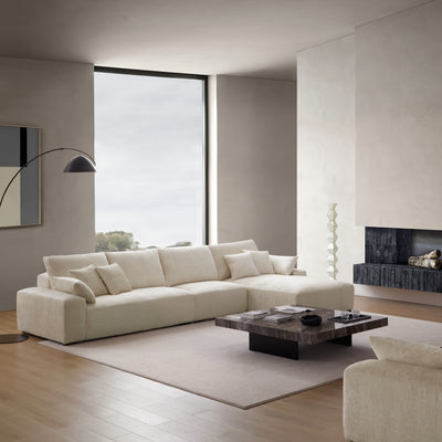 The Empress Beige Sectional-Beige