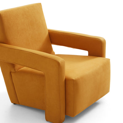 Nova Lemon Matt Fabric Utrecht Armchair-Yellow Matt Fabric