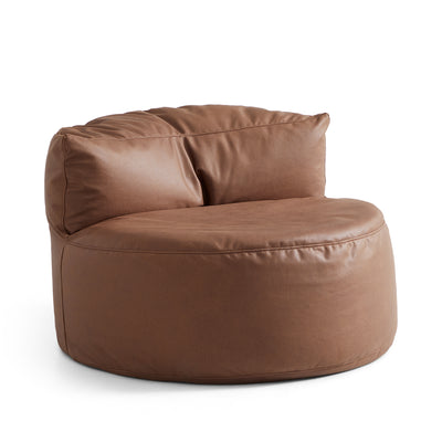 Caramel Cloud Leathaire Armless Chair-hidden