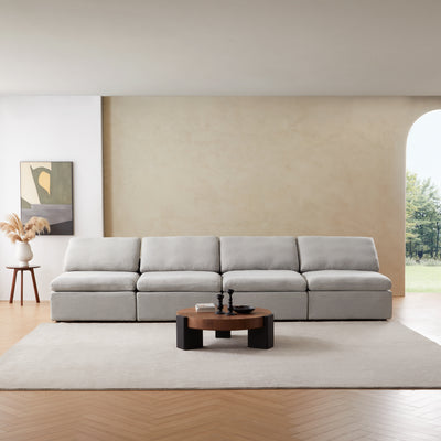 Sale Tender Armless Sofa-Gray-4 Seater (149.6″)