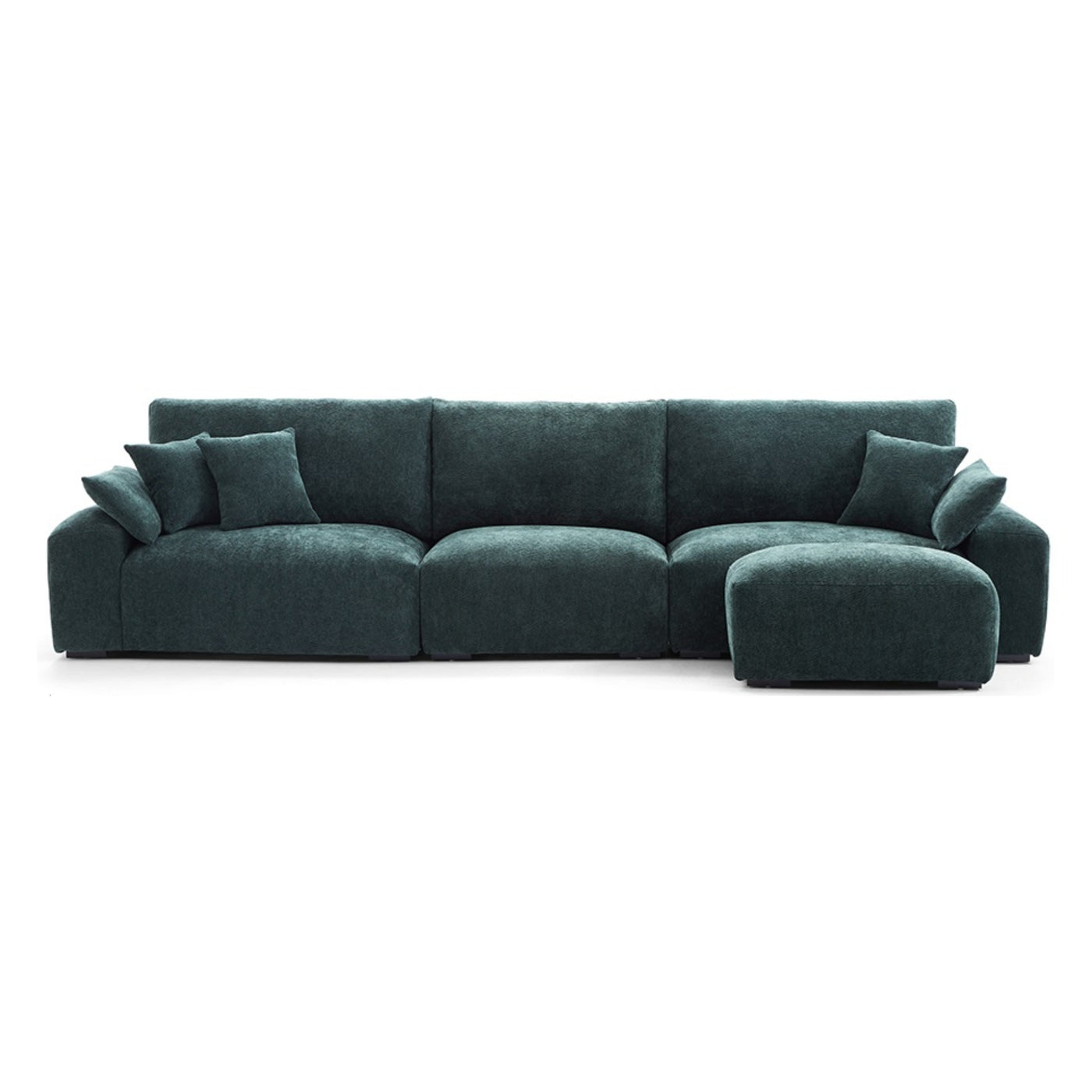 The Empress Green Sofa and Ottoman-Green-126″
