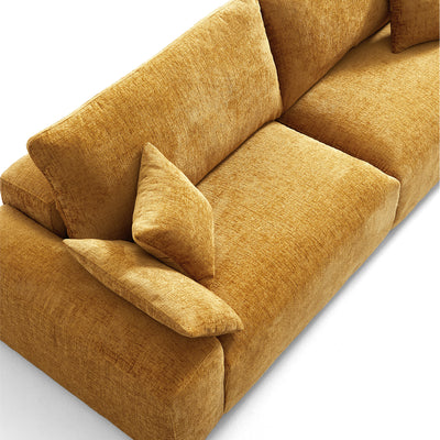 The Empress Camel Sofa-Yellow-140.1"