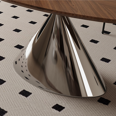 Apex Walnut Ellipse Dining Table