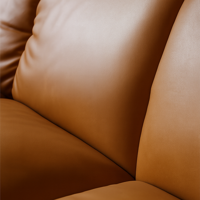 Rex Leather Sofa-Tan
