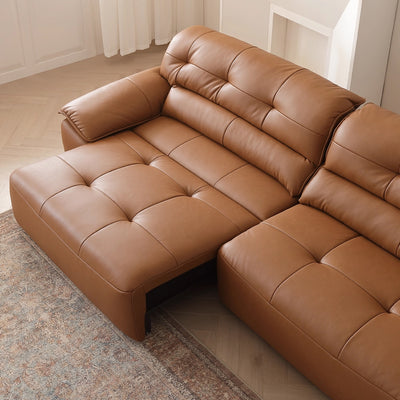 Ridhay Leather Sleeper Sofa