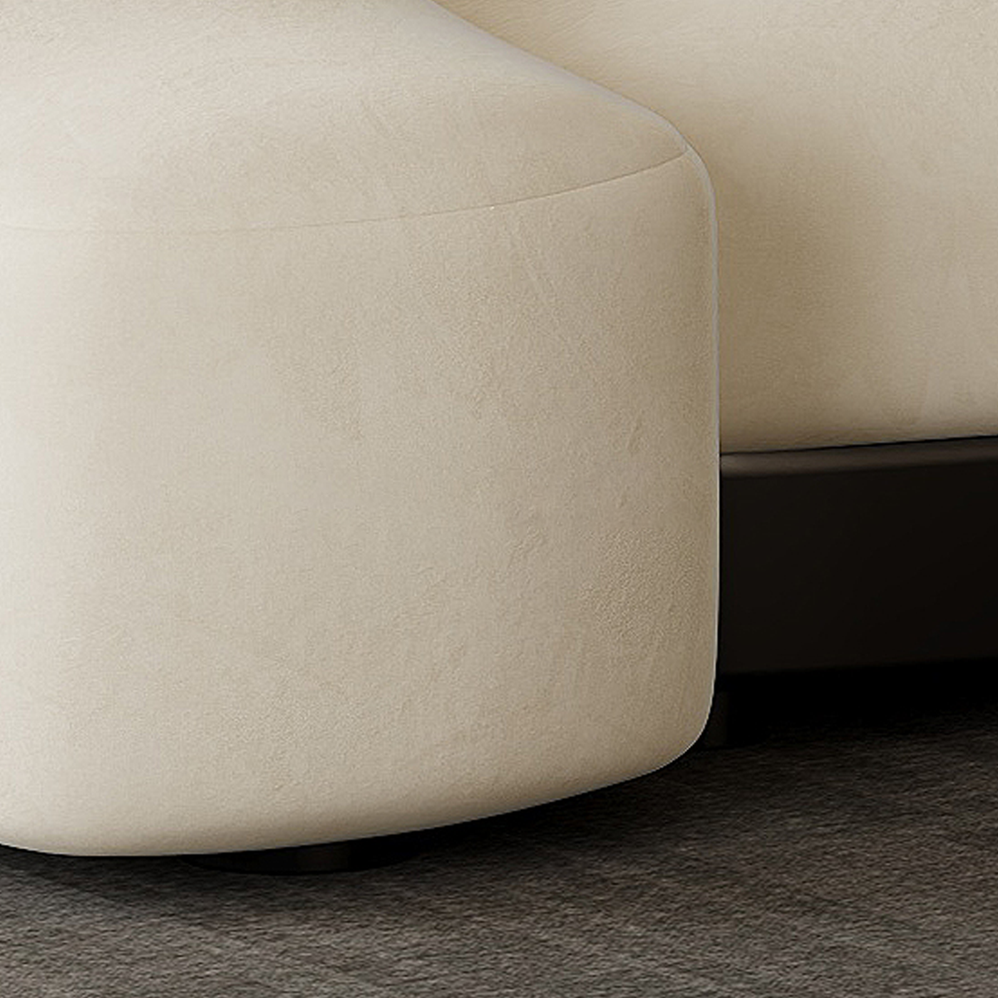 Arcana Curved Premium Velvet Sofa