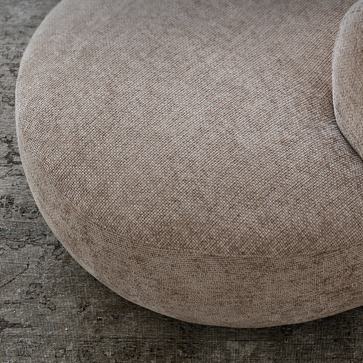 Nestled Curved Open-End Sectional Sofa