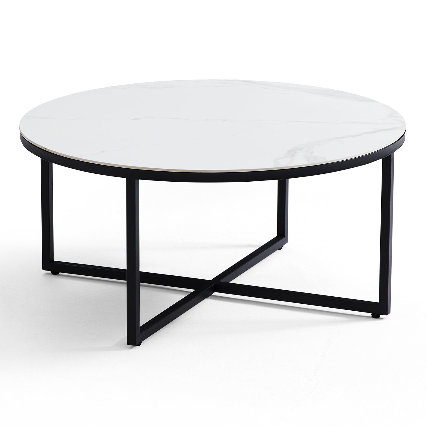Clarence Round & Square Coffee Table Set-31.5″ & 27.6″