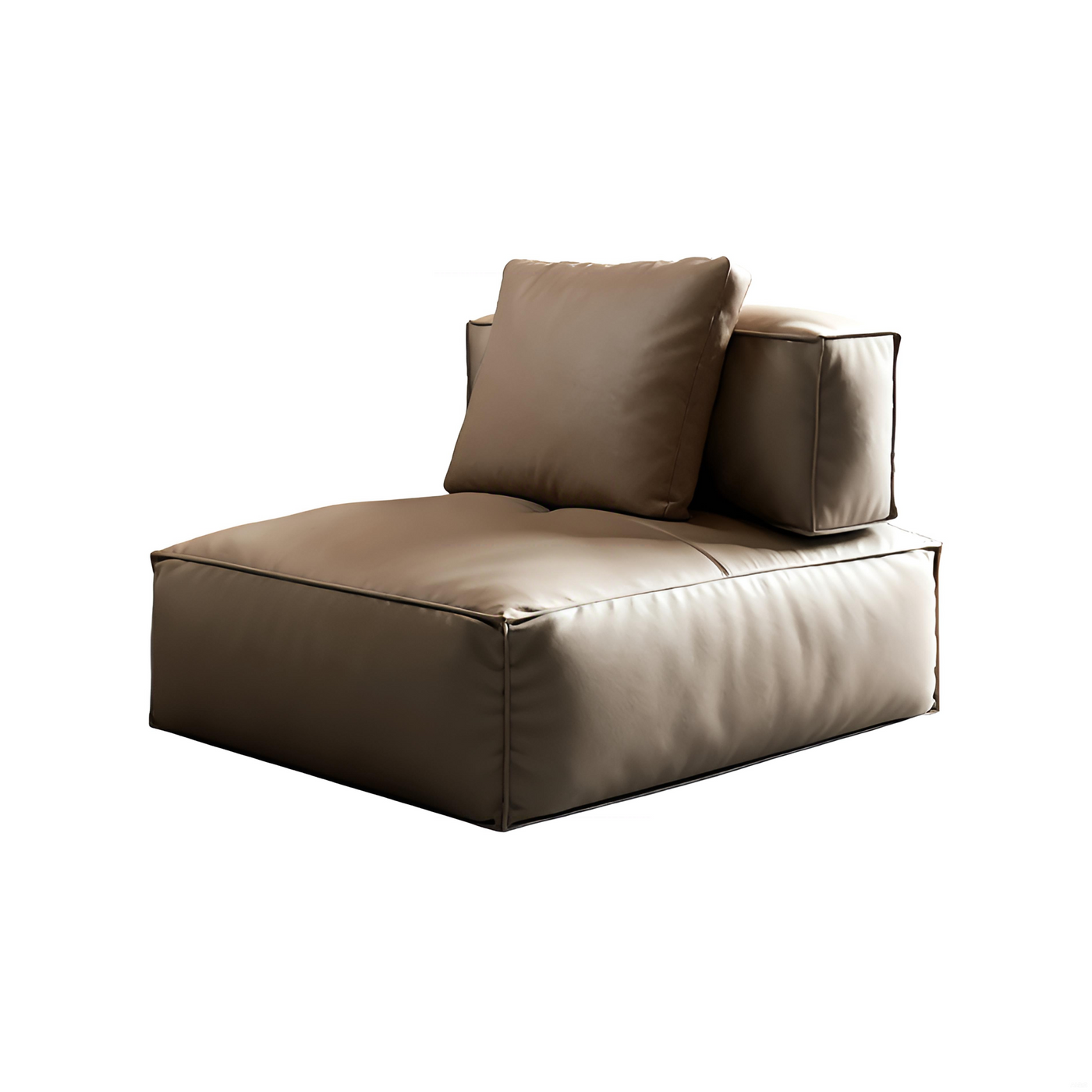 Sugar Cube Leather Sectional