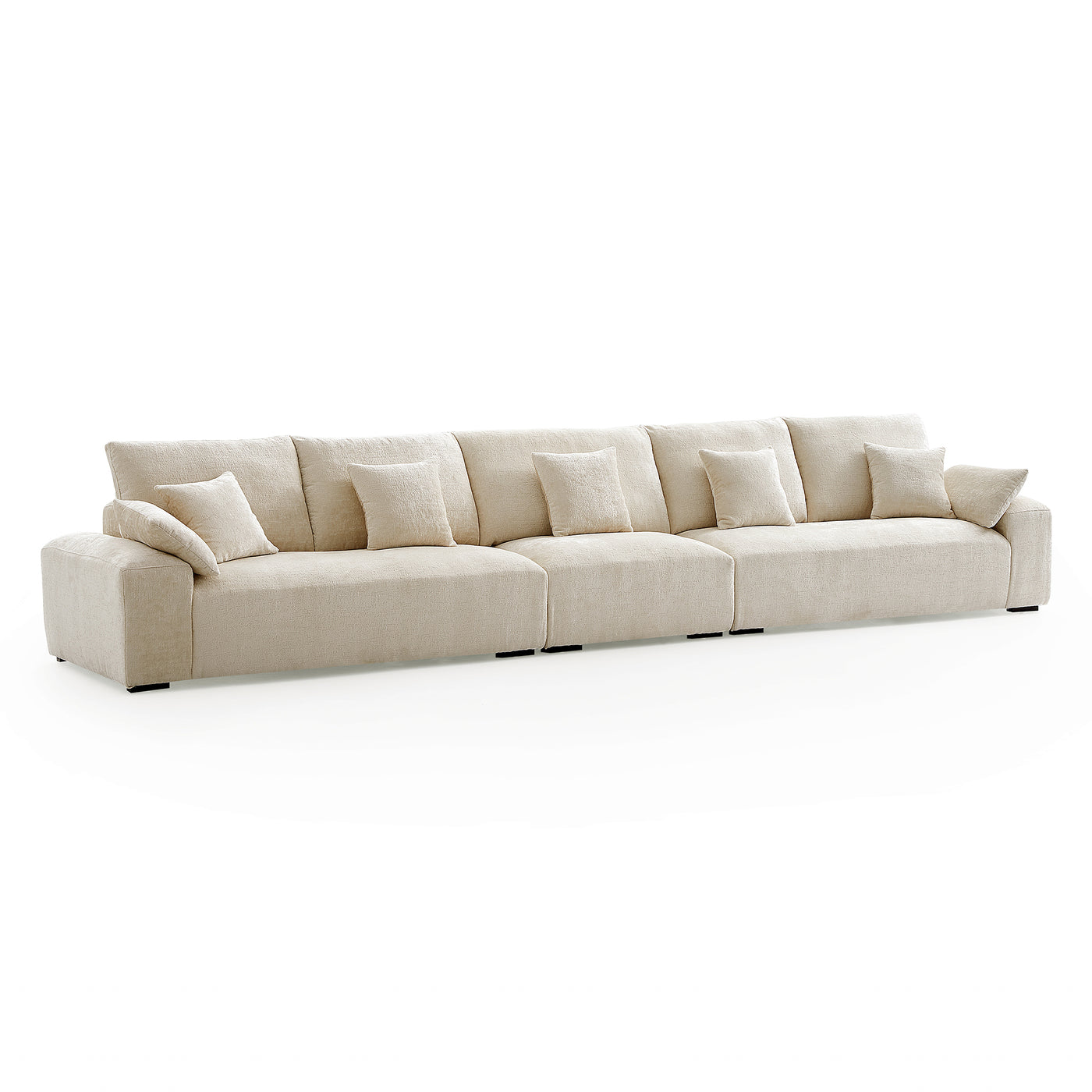 The Empress Yellow Sofa-Beige-175.6″