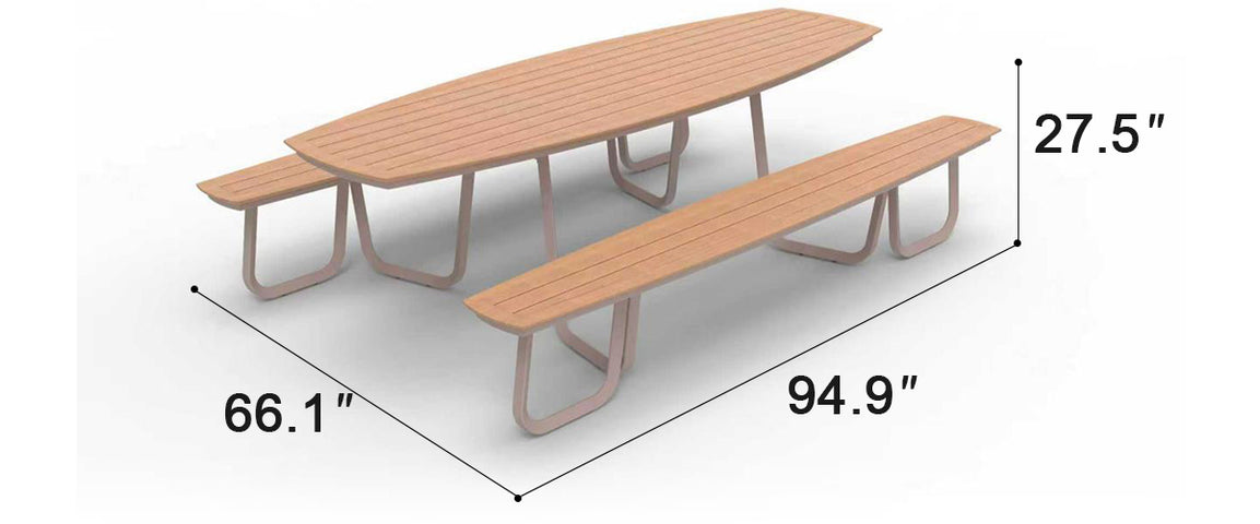 Coastal Curve Patio Dining Set