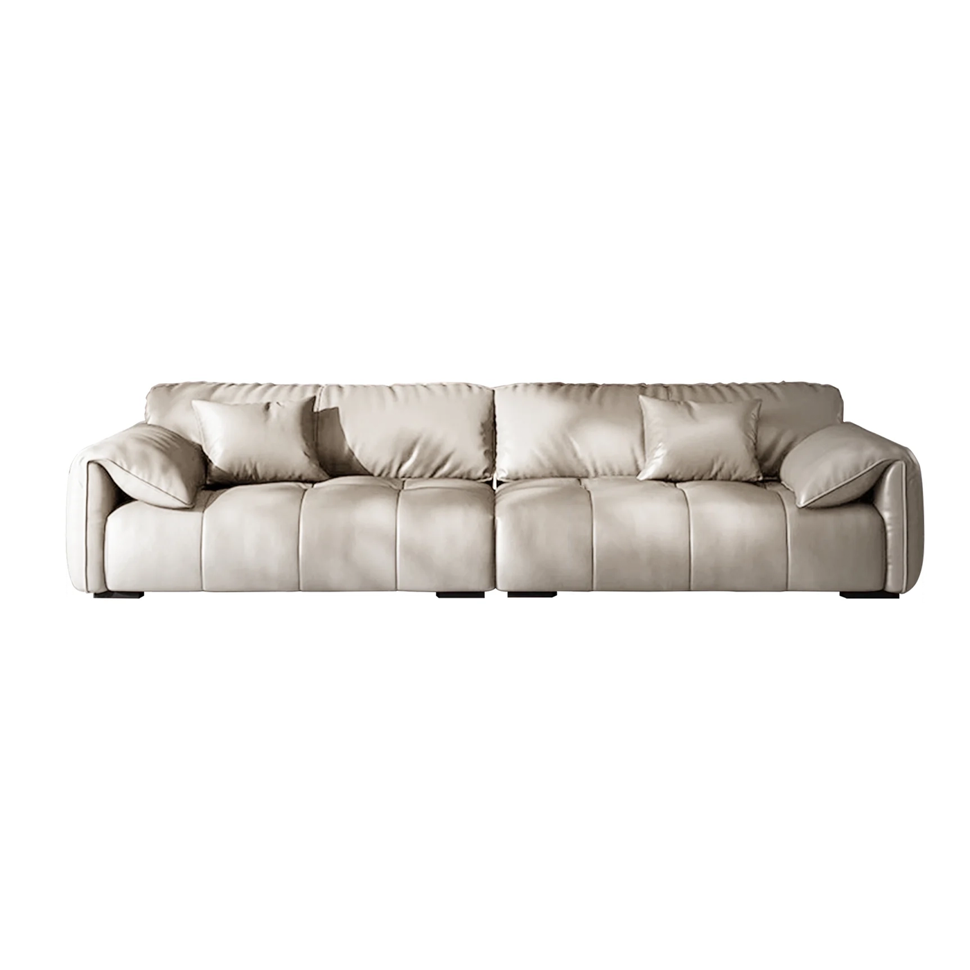 Anorea Brown Contemporary Minimalist Sofa