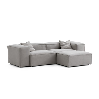 Freedom Modular Sofa with Ottoman-New Gray-106.3"-High