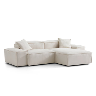 Freedom Modular Sectional Sofa-Beige-106.3"-Low