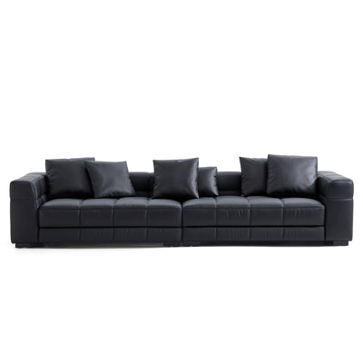 Blazer Black Leather Sofa-hidden