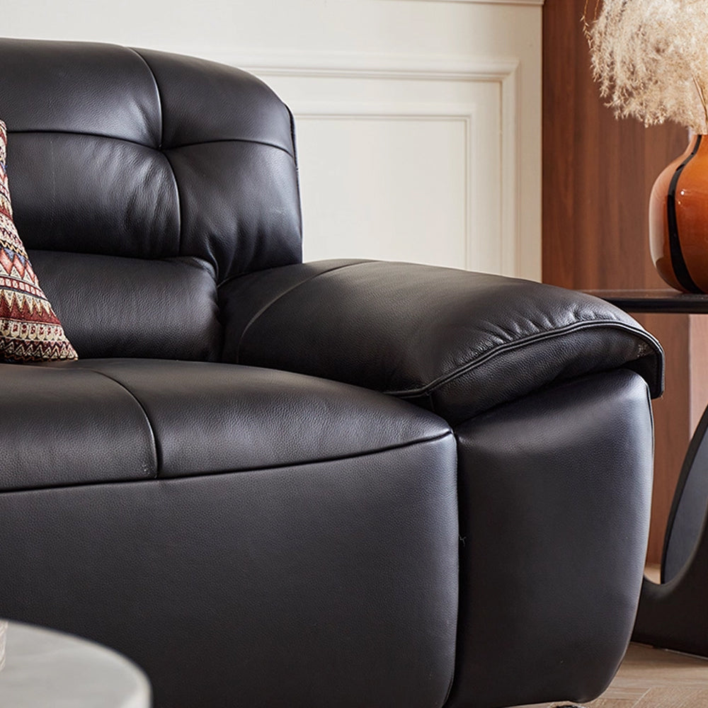 Ridhay Leather Sleeper Sofa