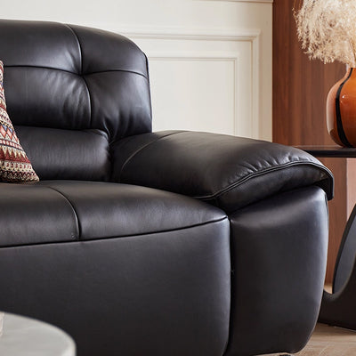 Ridhay Leather Sleeper Sofa