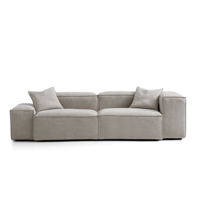 Freedom Modular New Gray Sofa-Sand-106.3"-Low & High