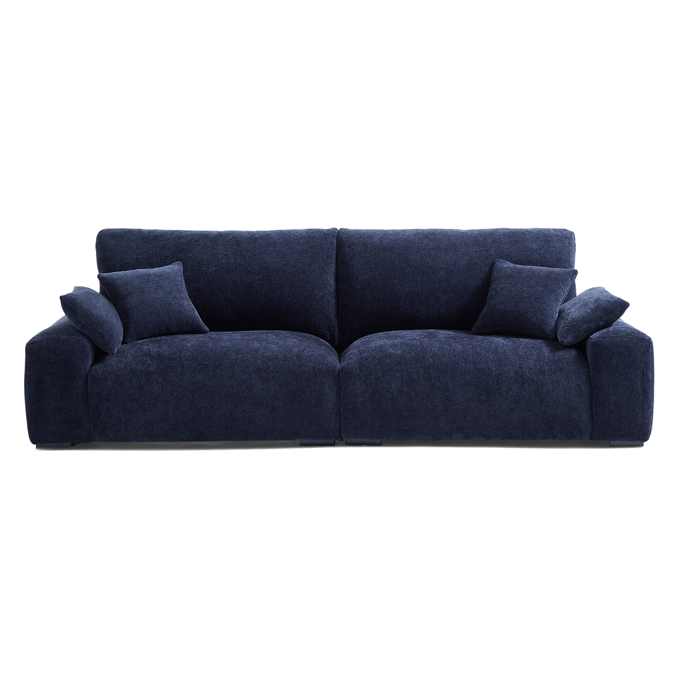 The Empress Navy Blue Sofa Set-Navy Blue-106.3"