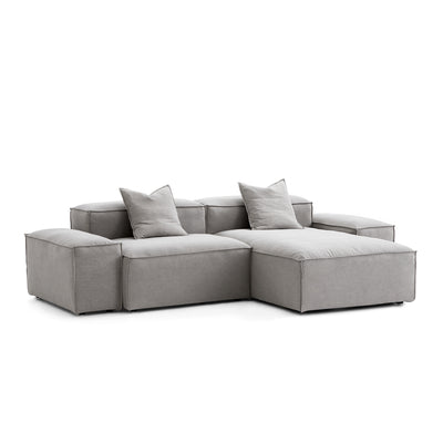 Freedom Modular Sectional Sofa-New Gray-106.3"-Low