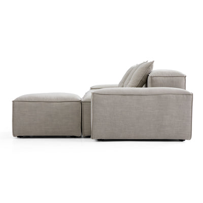 Freedom Modular New Gray Sofa with Ottoman-Sand