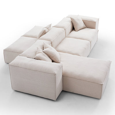 Freedom Modular Khaki Double Sided Sectional Sofa-Khaki-143.7″-High