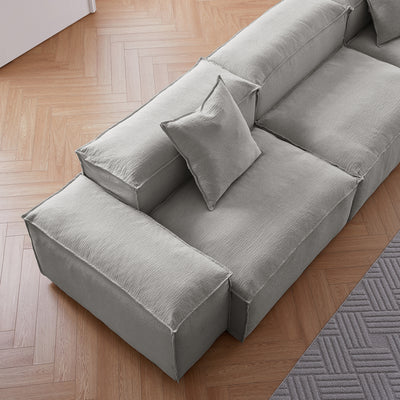 Freedom Modular Gray Sofa-Gray