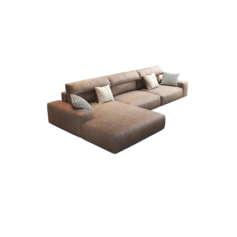 Chestnut Sectional-Brown-Facing Left-126.0"