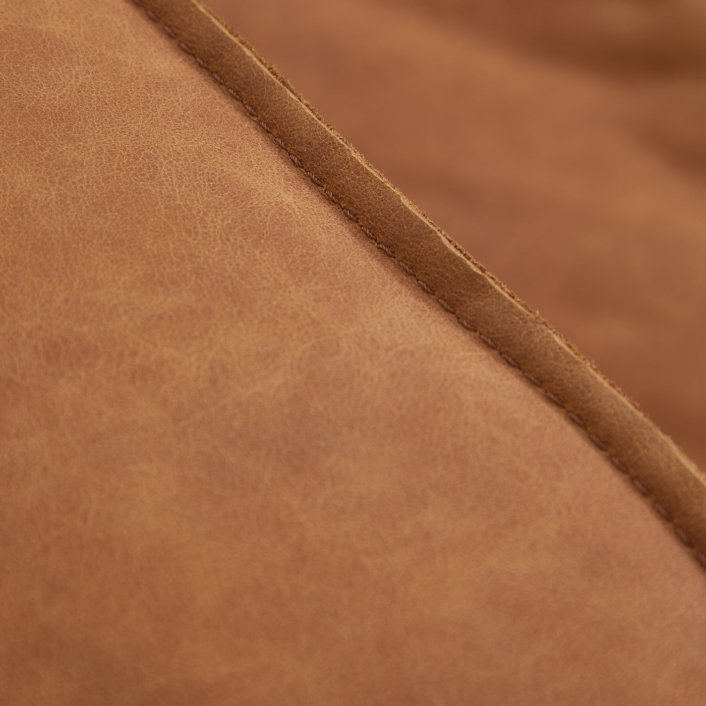 Rusty Tan Genuine Leather Tuxedo Sofa-Tan